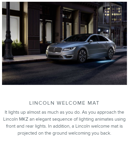 Lincoln MKZ Welcome Mat