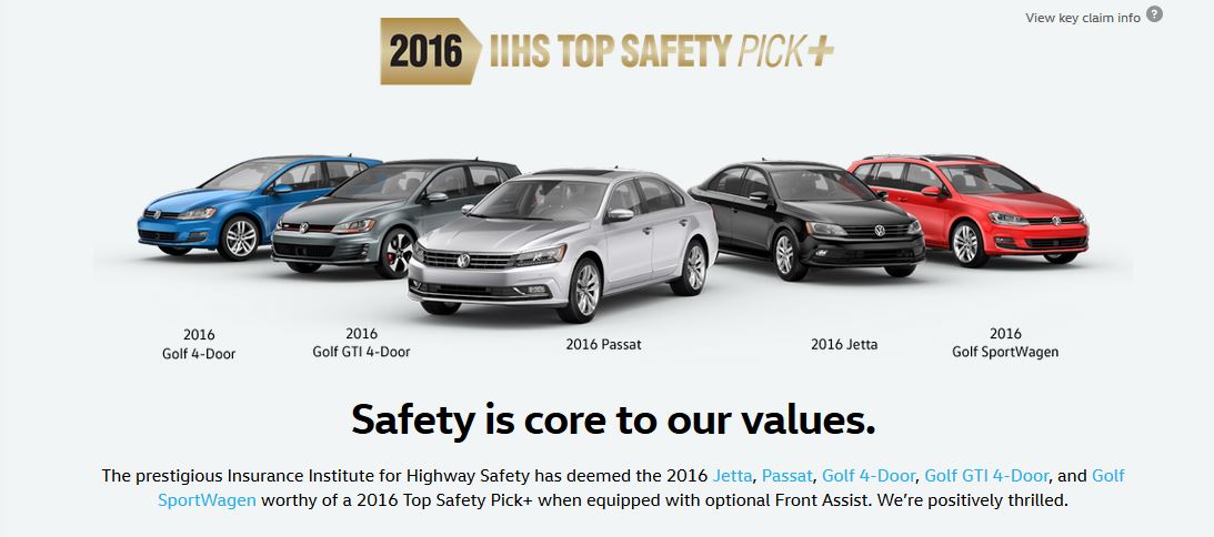2016 Top Safety Pick + Awards