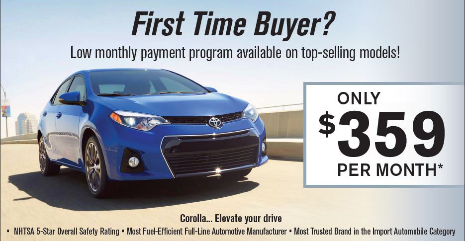 First Time Buyers: Get Low Monthly Payments on the Toyota ...