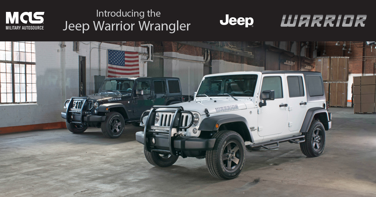 Introducing the Special-Edition, Military Exclusive Jeep Warrior Wrangler -  Military AutoSource