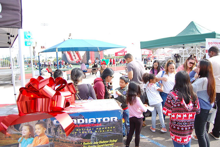 Attendees at the Family Holiday Festival