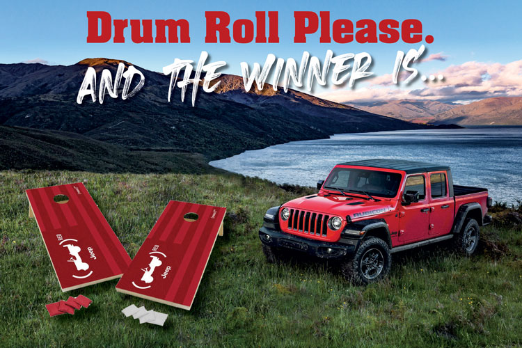 Jeep Gear Giveaway Winner