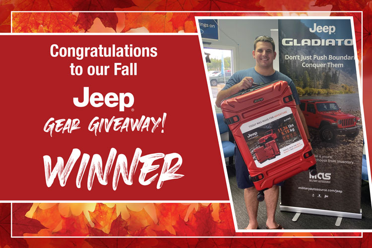 Jeep Gear Giveaway Fall Winner