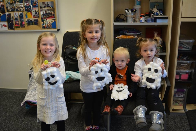 Stuttgart Germany U.S. Military family celebrates Halloween