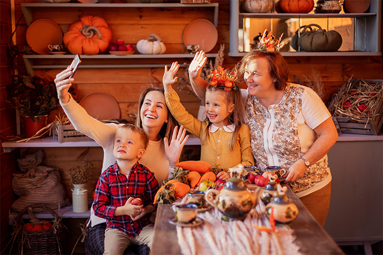 Family Facetime with troops for the Holidays