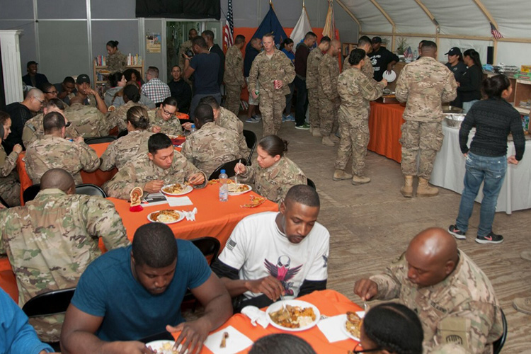 U.S. Military members celebrate Thanksgiving OCONUS