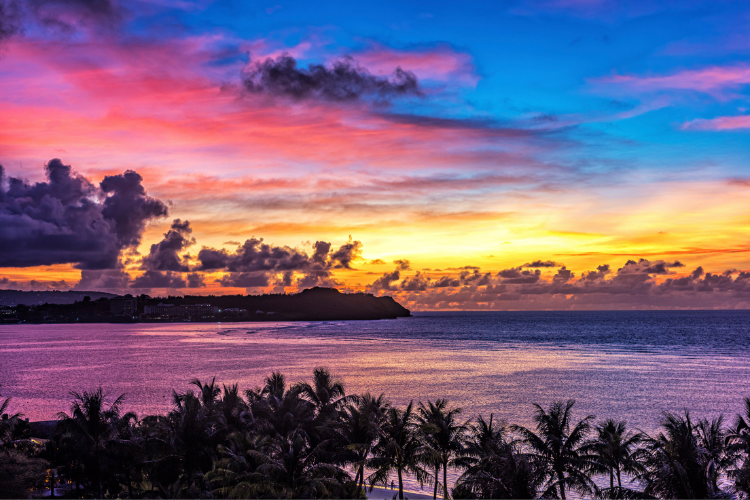 Service Members Serving in beautiful Guam 