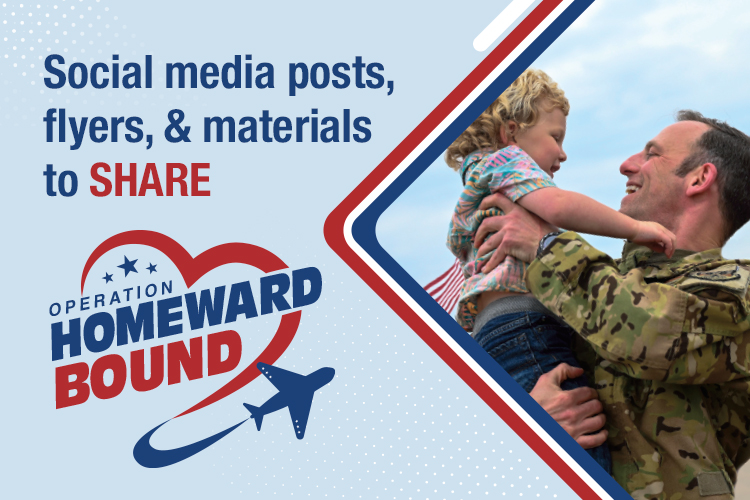 Social media posts, flyers and materials to share
