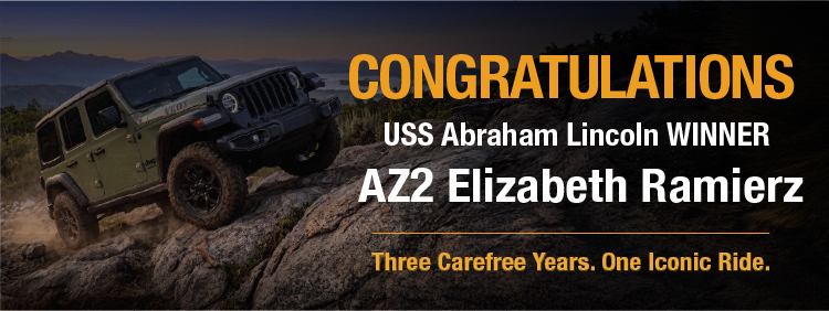 Congratulations USS Abraham Lincoln Winner AZ2 Elizabeth Ramirez